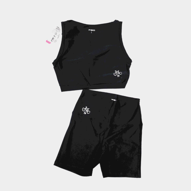 Conjunto licra para mujer - Corto sin manga